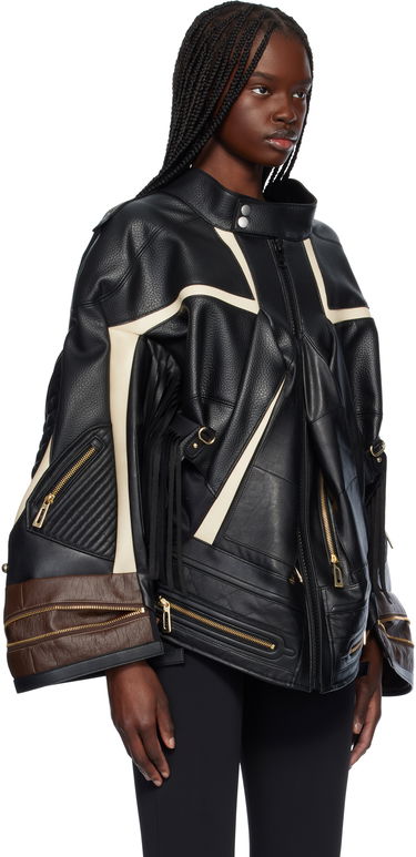 Jakna Junya Watanabe Junya Watanabe Komine Protector Faux-Leather Jacket Črna | JO-J003-051-1, 1