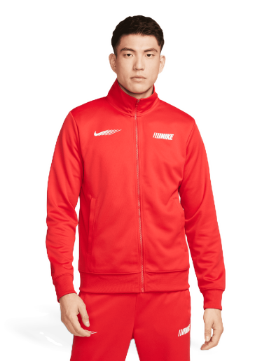 Jakna Nike Sportswear Standard Issue Jacket Rdeča | FN4902-657