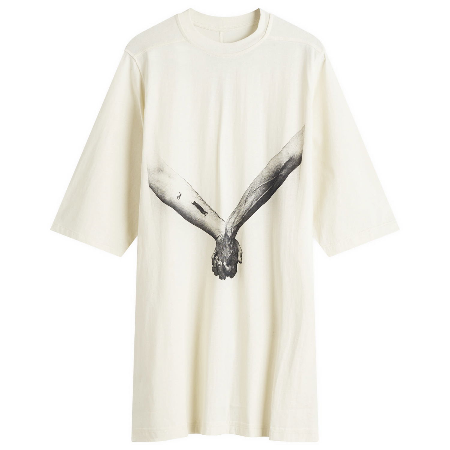 Majica Rick Owens Rick Owens Jumbo Graphic T-Shirt, Size Large Bela | RR01E5238-JNCP3-2109, 1