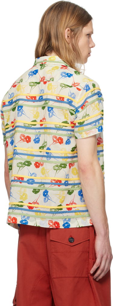 Srajce Bode Bode Flower Stamp Short Sleeve Shirt Bež | MRS25SH010, 2