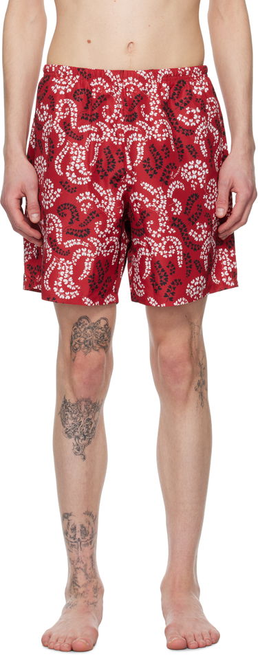 Boksarice LANVIN Lanvin Printed Swim Shorts Rdeča | RM-SW0003-S003-P25, 0