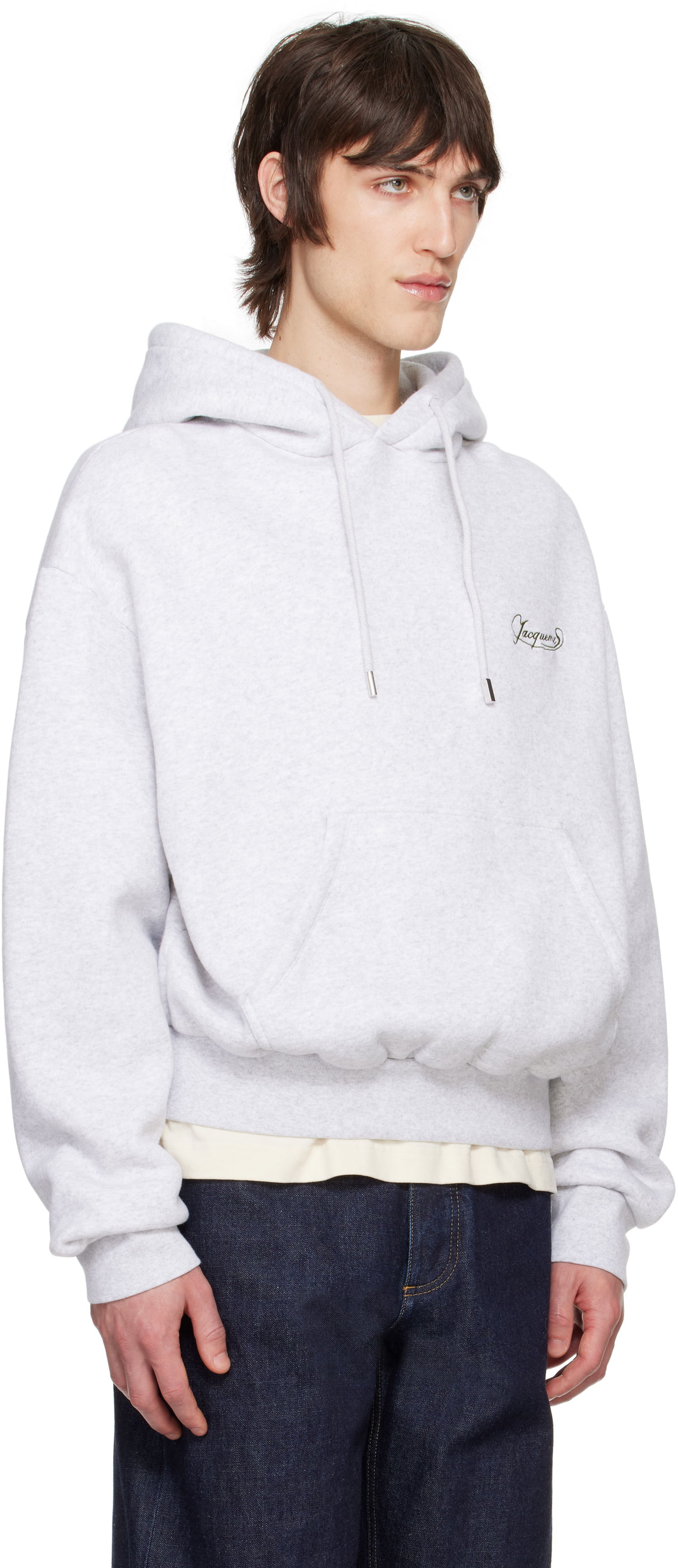 Pulover Jacquemus Jacquemus 'The Corto' Hoodie Siva | 25E255JS307-2465, 1