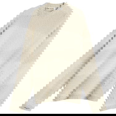 Pleteni pulover OUR LEGACY Our Legacy Popover Roundneck Destructive Wave Knit, Size X-Small Bež | W2253PW, 0
