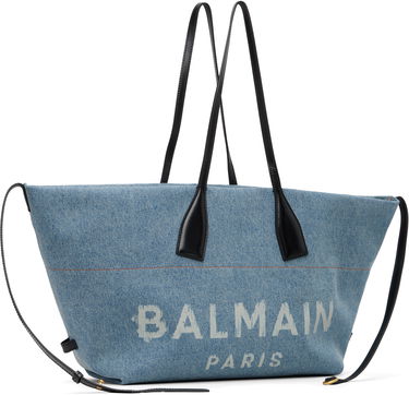 Tote bag Balmain Track Denim Tote Modra | FN1FI015TDDX, 1