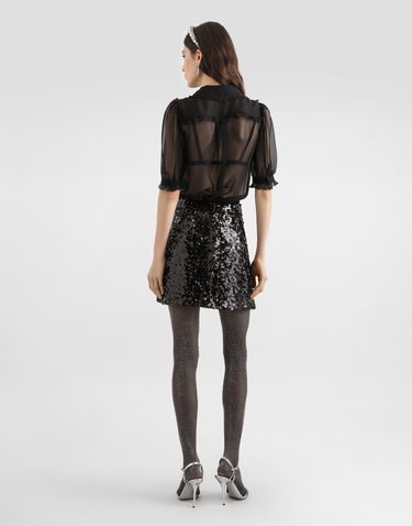 Krila Dolce & Gabbana Dolce & Gabbana Sequined Skirt Collection Črna | F4DADTHLMZMN0000, 2