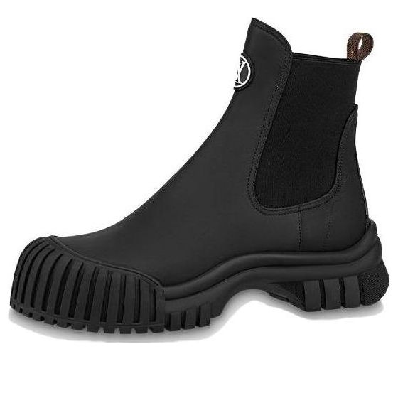 Superge in čevlji Louis Vuitton Ruby Flat Ankle Boots Črna | 1ABUI1, 0