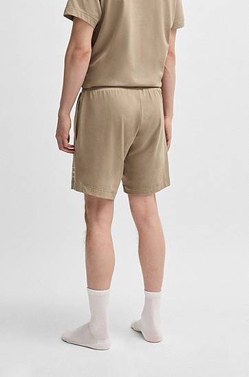 Kratke hlače BOSS HUGO Stretch-Cotton Shorts Zelena | 50525247, 1