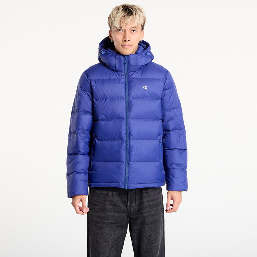 Puhovka CALVIN KLEIN Calvin Klein Jeans Ls Nylon Zip Off Hooded Jacket Modra | LV04RC518G IZ4