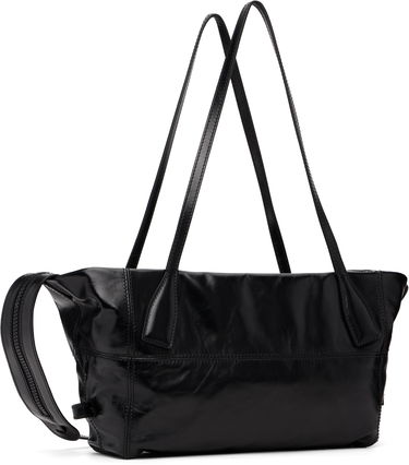 Tote bag Balmain Small Track Zips Calfskin Bag Črna | FN0FG025LMTE, 2