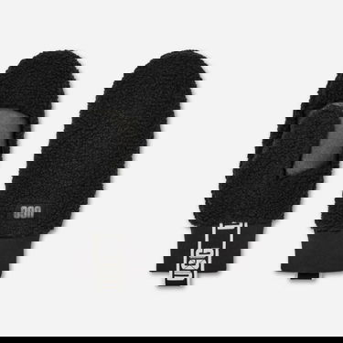 Rokavice UGG Logo Tape Fleece Mittens Črna | 101099-BLK, 1