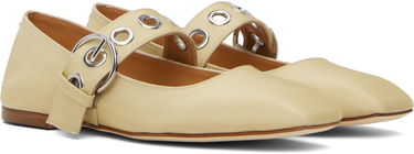 Nega čevljev Aeyde Aeyde Uma Eyelet Mary-Jane Ballerina Flats Bež | A11-FL-RKLS08FL159-SS25-957-069, 3