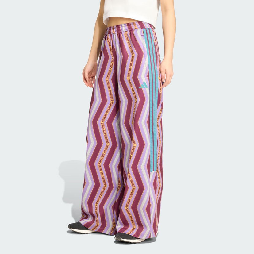 Hlače adidas Performance adidas x FARM Tiro Wide Leg Pants Lila | JL8616