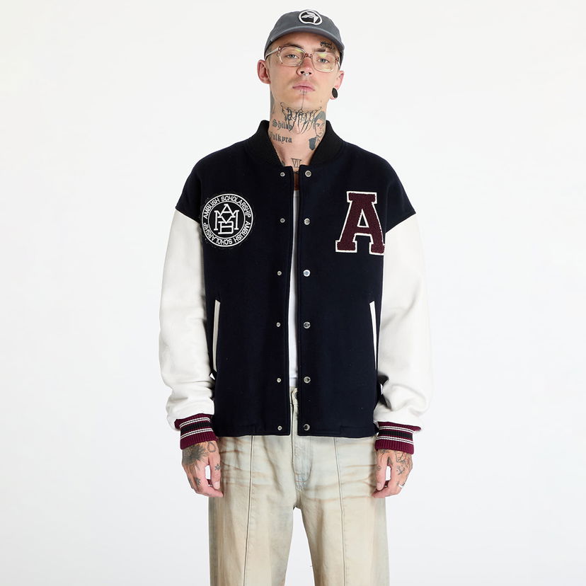 Jakna Ambush Stadium Jacket UNISEX Navy/ Russet Brown Rjava | BMEK002F24FAB0014628