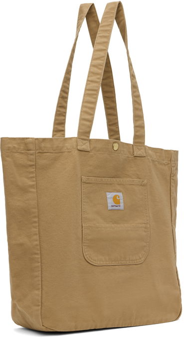 Tote bag Carhartt WIP Canvas Tote Bag with Front Pocket Rjava | I031403_2FS_02, 0