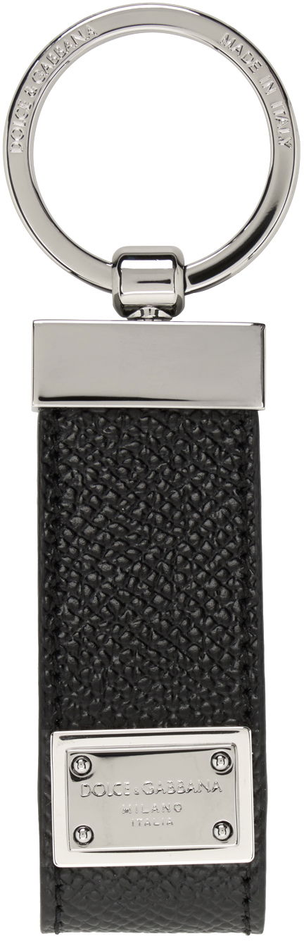 Obeski za ključe Dolce & Gabbana Black Dauphine Keychain Črna | BP1371AG219