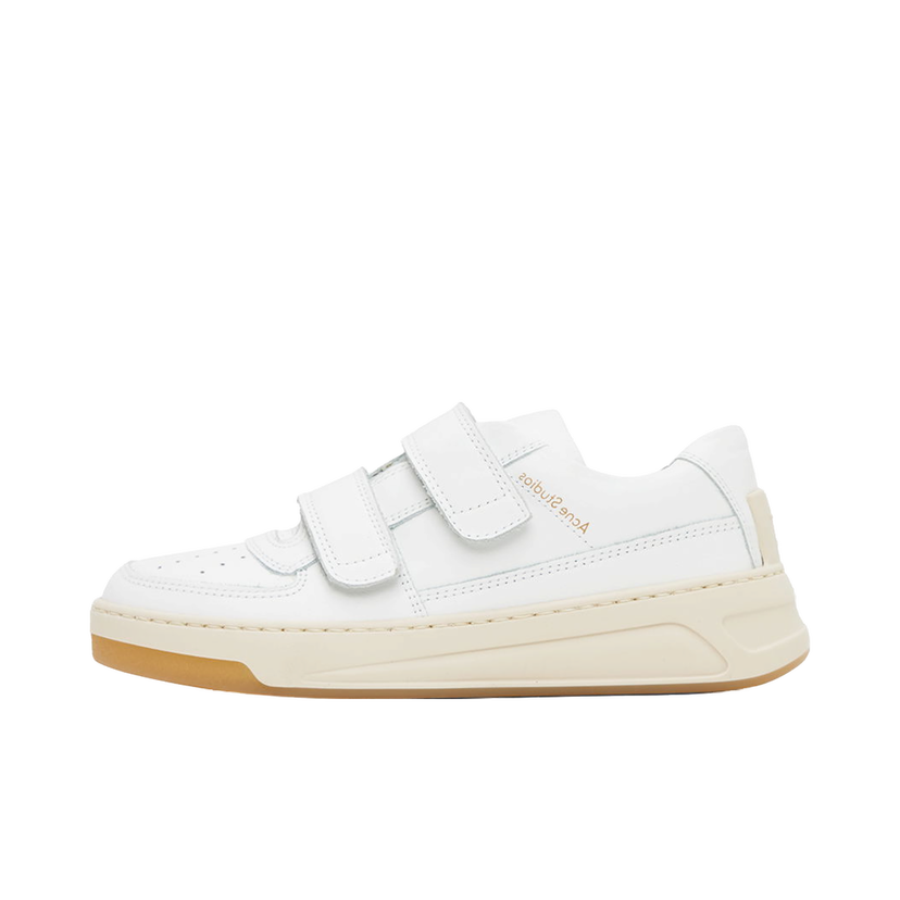 Superge in čevlji Acne Studios White Velcro Strap Bela | AD0564-