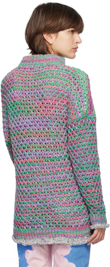 Pleteni pulover The Attico The Attico Open Knit Crewneck Sweater Večbarvna | 232WCK79 KC062, 2