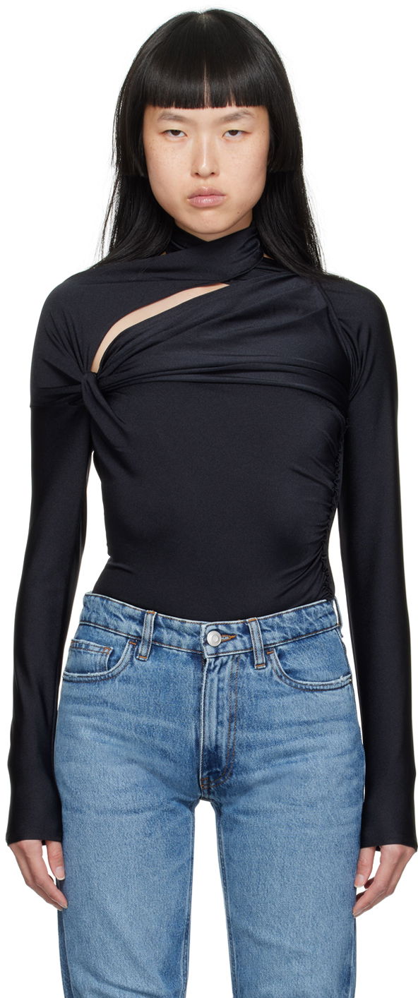 Majica Coperni Coperni Asymmetric T-Shirt Črna | COPJS66545