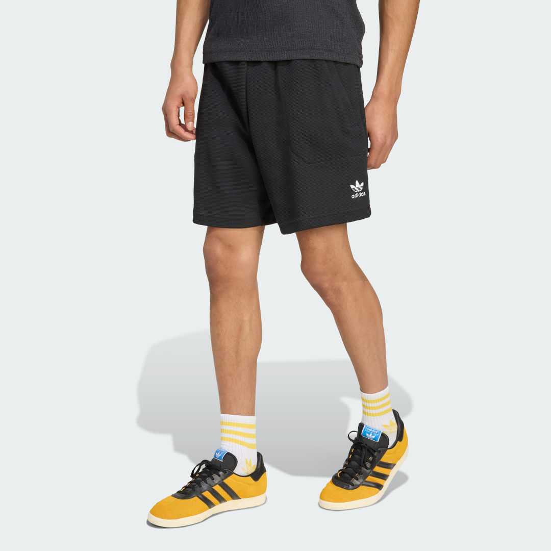 Kratke hlače adidas Performance Essentials Trefoil Waffle Shorts Črna | KA7764, 0