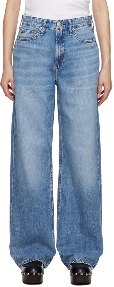 Kavbojke rag & bone Logan Wide-Leg Jeans Modra | WDD23S2935F2AU, 0