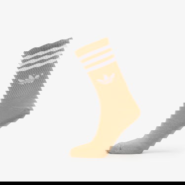 Nogavice adidas Performance 3-Stripes Crew Socks - 3 Pairs Rjava | JZ4945, 1