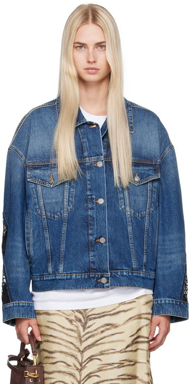 Jakna Stella McCartney Faded Denim Jacket Modra | 6D03153SPH85, 0