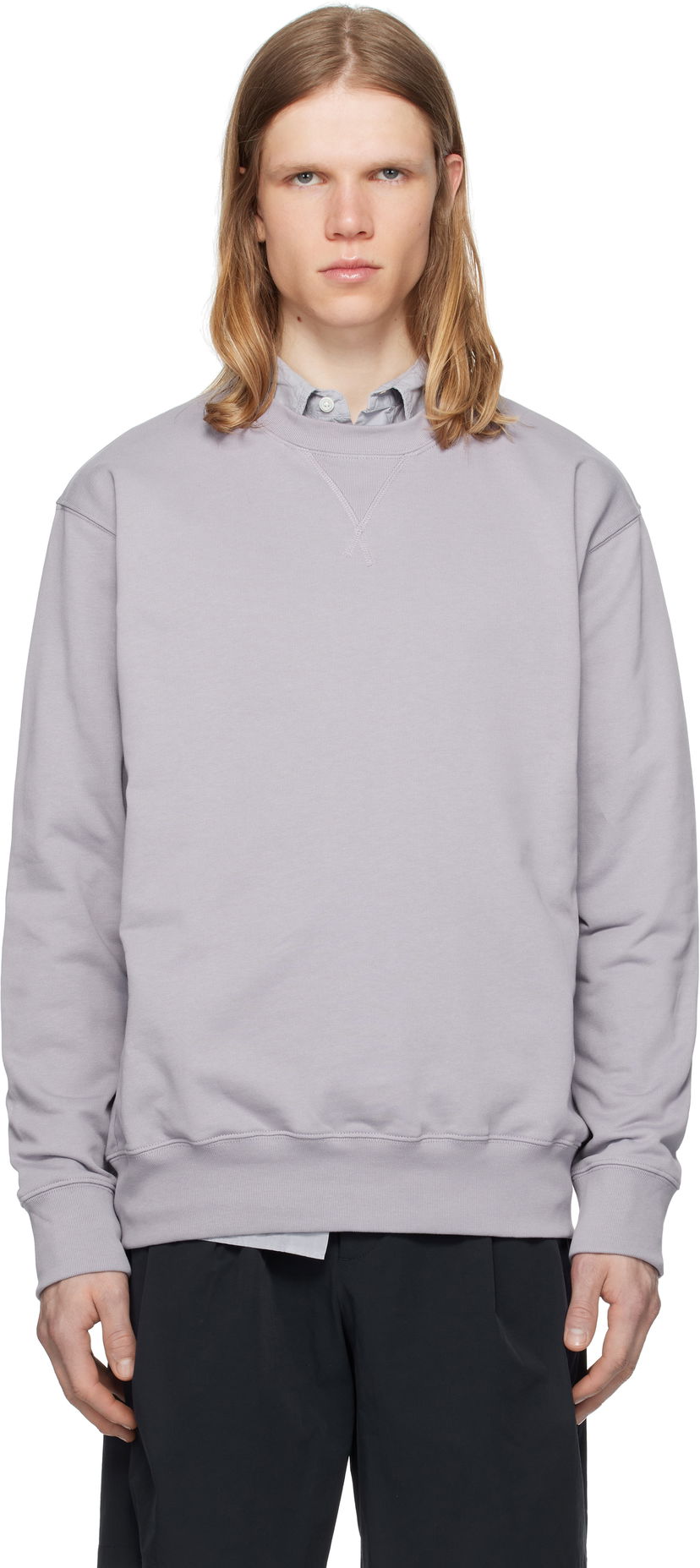 Pulover NORSE PROJECTS Norse Standard Sweatshirt Lila | N20-1373