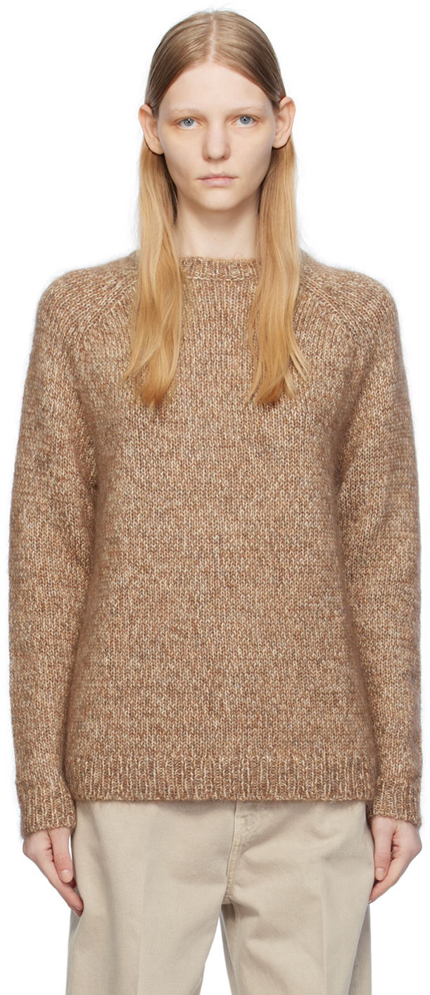 Pleteni pulover TOTEME Raglan Knit Sweater Rjava | 234-WRTWTP224-YA0015