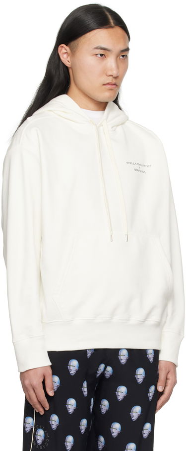Pulover Stella McCartney Stella McCartney Printed Hoodie Bela | 6018463SPY76, 1