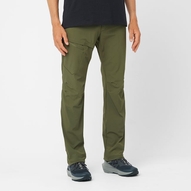 Hlače Salomon Hiking Pants Zelena | LC2216800