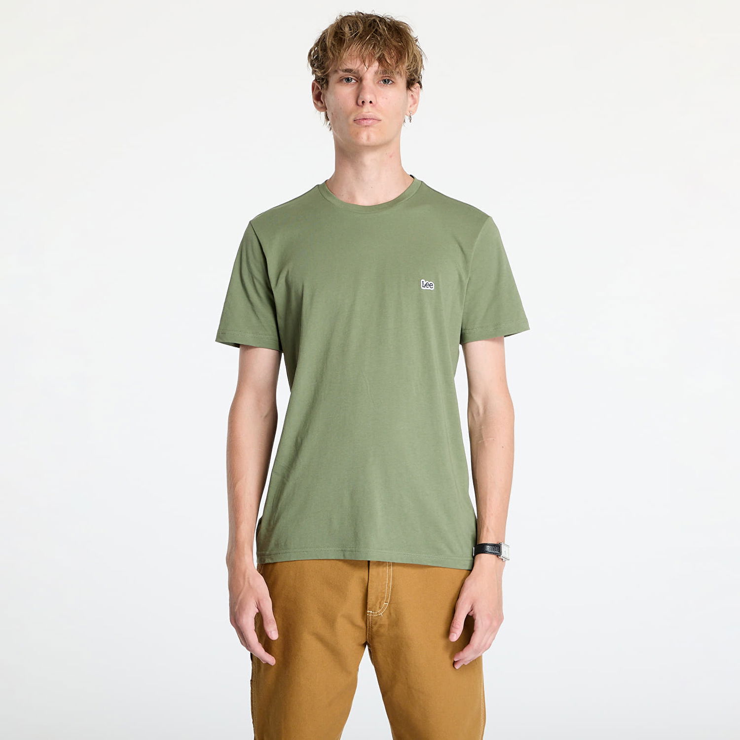 Majica Lee Ss Patch Logo Tee Mercantile Green Zelena | 112355586, 0