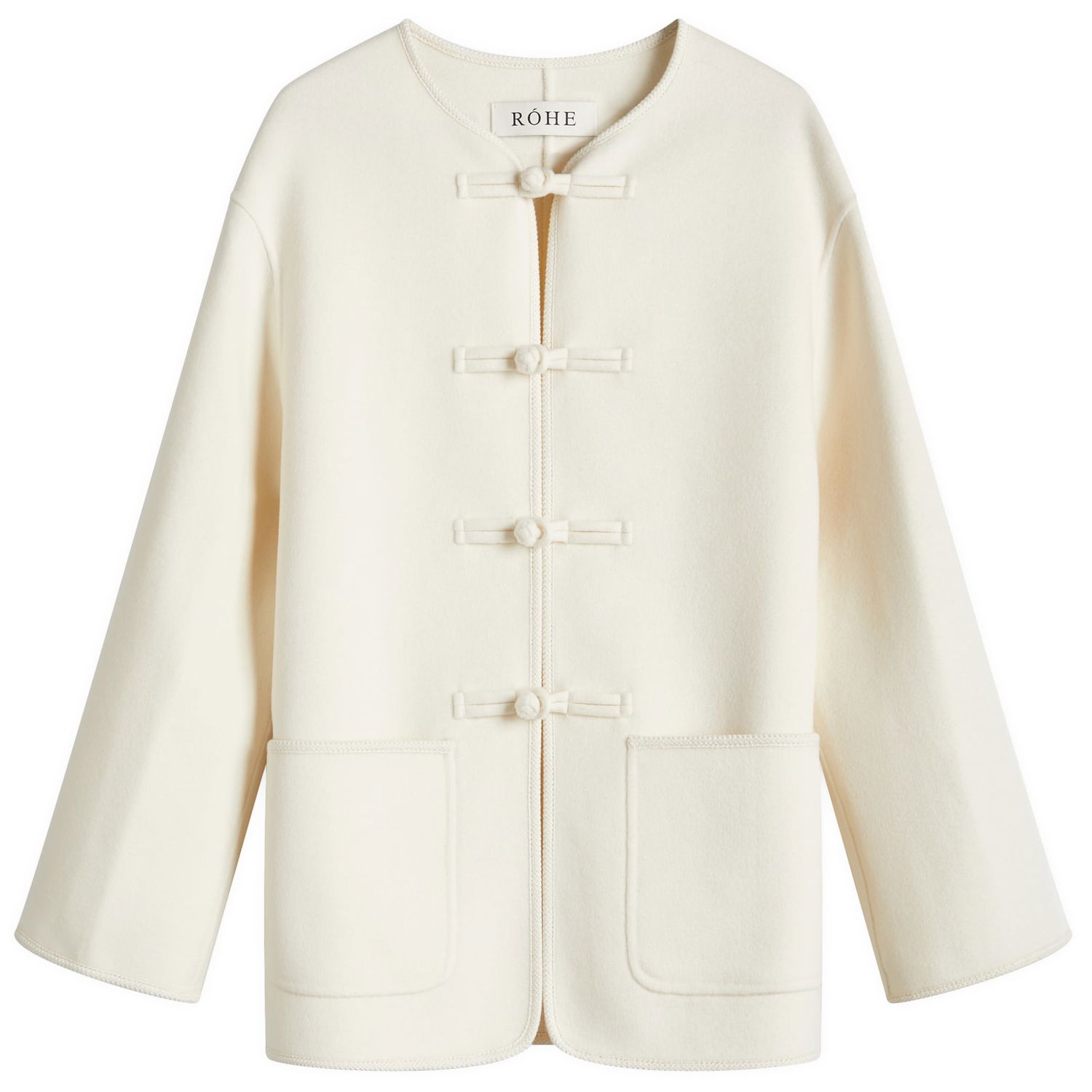 Jakna Róhe Rohe Traditional Double-Faced Jacket Bela | 414-11-083, 0