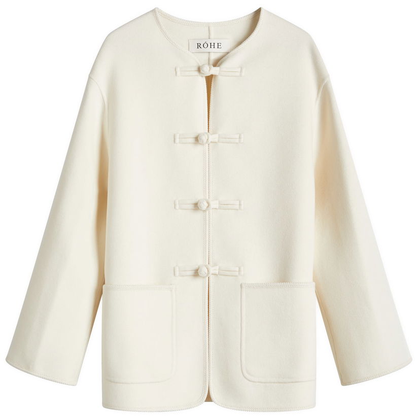 Jakna Róhe Rohe Traditional Double-Faced Jacket Bela | 414-11-083