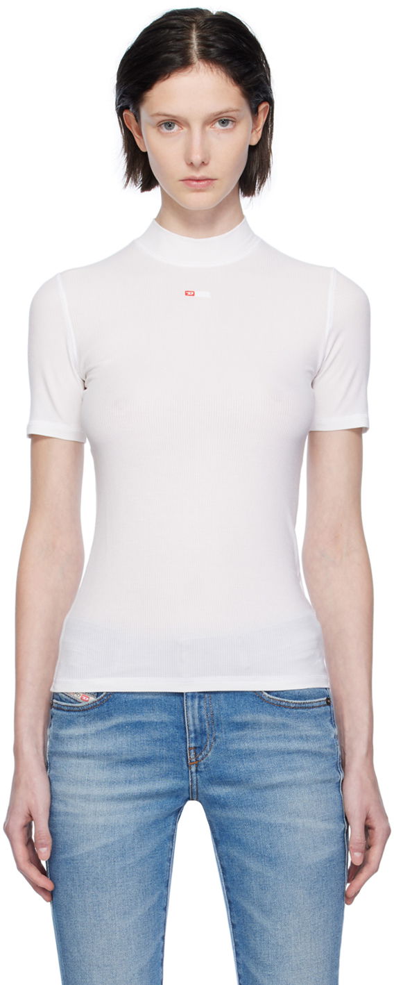Majica Diesel T-Mokky-Microdiv T-Shirt Bela | A10398 0BLAN, 0