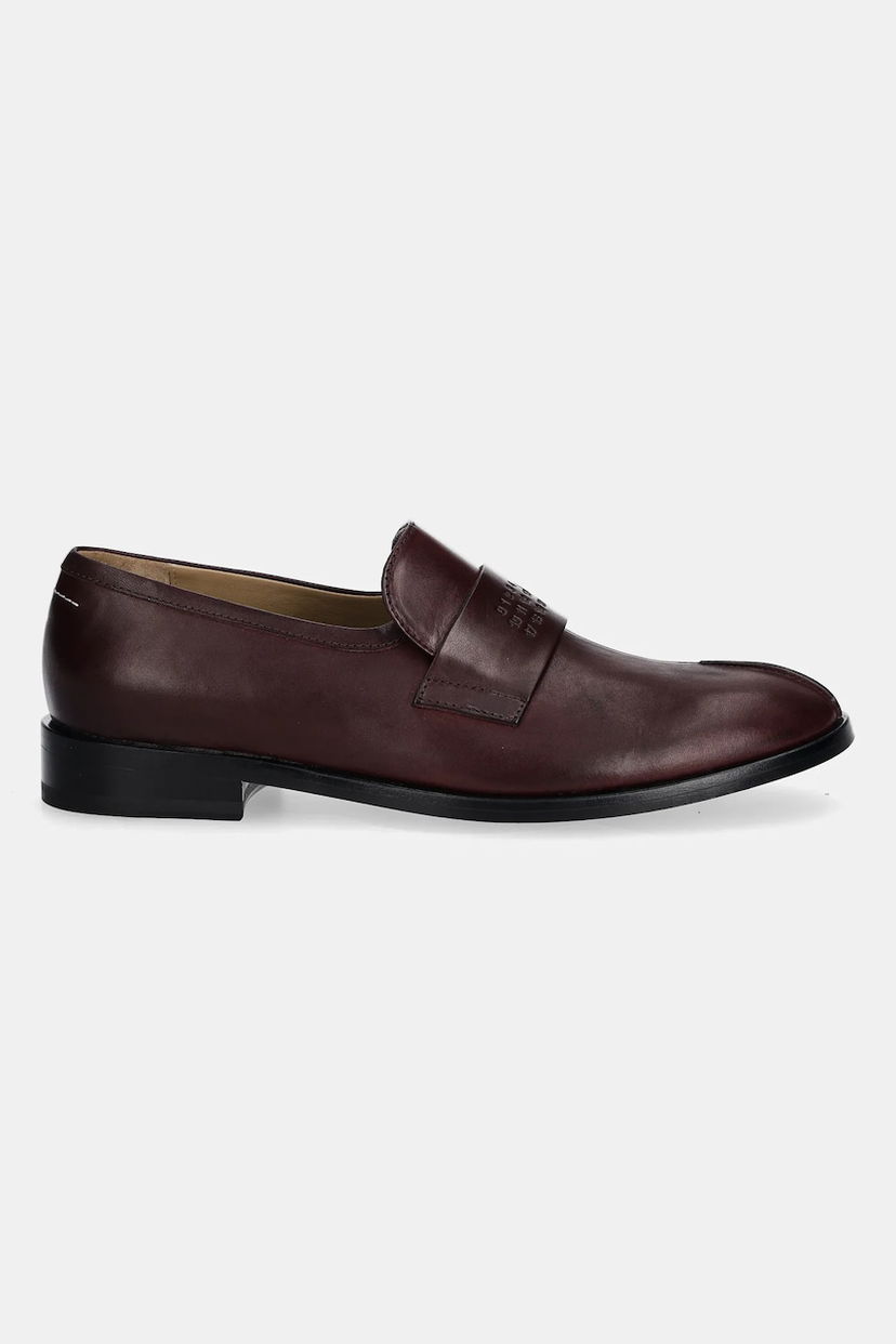 Superge in čevlji Maison Margiela MM6 Maison Margiela Leather Loafers Bordo | S59WR0096.P5000.T2353