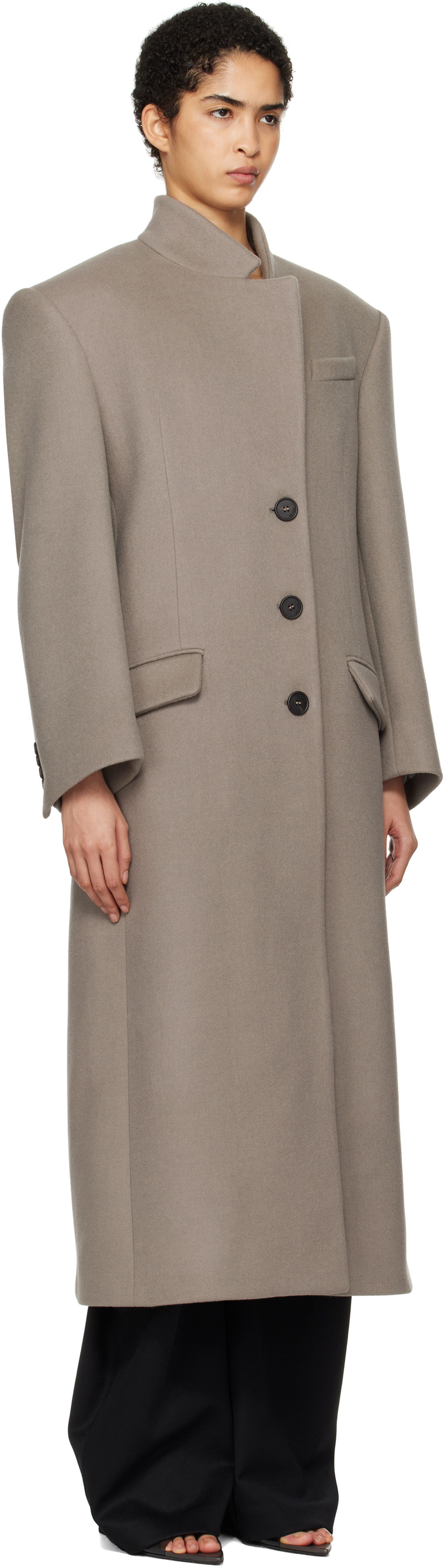 Plašči The Attico Attico Long Coat Siva | 250WCC00081 WWV058AA, 1