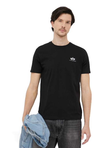Majica Alpha Industries Logo Tee Črna | 188505.03