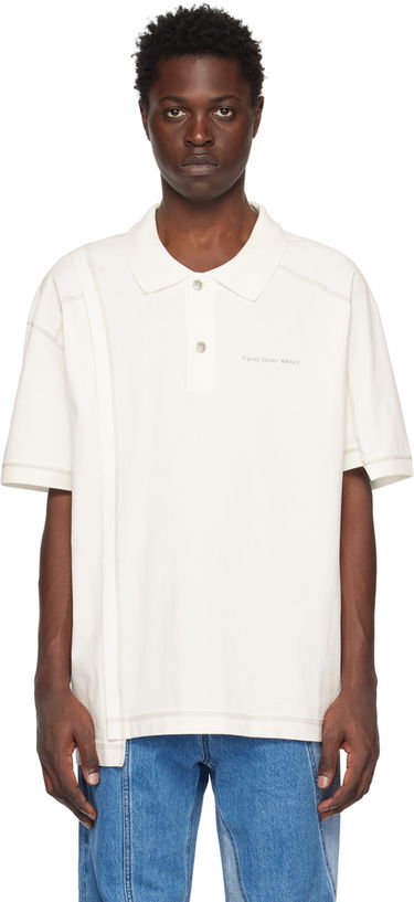 Polo majica Feng Chen Wang Feng Chen Wang Embroidered Polo Bela | FUS15PL03, 0