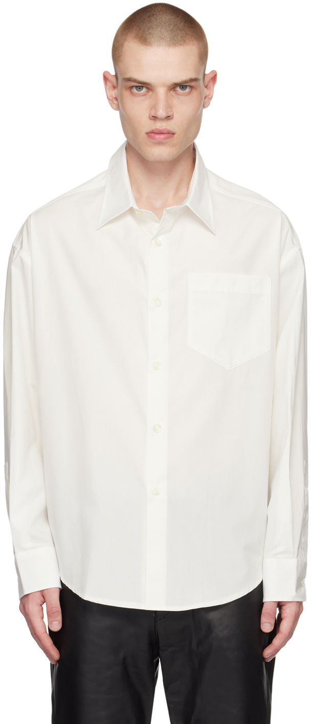 Srajce AMI Button Shirt Bela | USH125.CO0014, 0