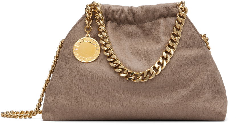 Torbica Stella McCartney Stella McCartney Falabella Mini Drawstring Bag Bež | 7B0144W9355