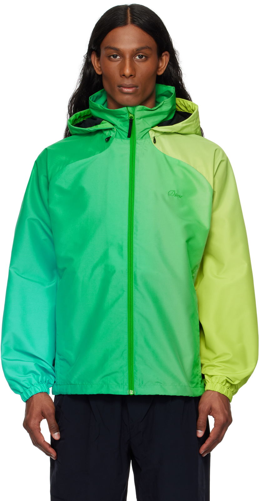Vetrovka Dime Dime Gradient Windbreaker Jacket Zelena | DIME2SP251GRN