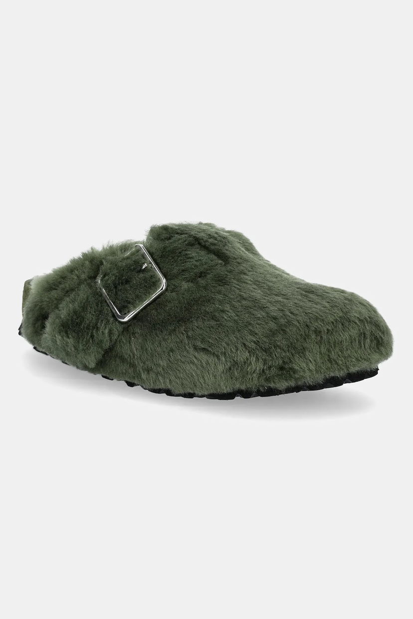 Superge in čevlji Birkenstock Birkenstock 1774 Boston BB Shearling Slippers Zelena | 1029943