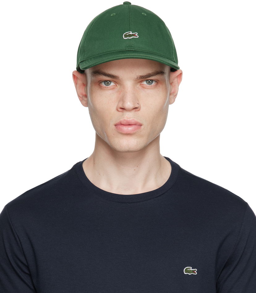 Kapa Lacoste Organic Cotton Twill Cap Zelena | RK0491_132