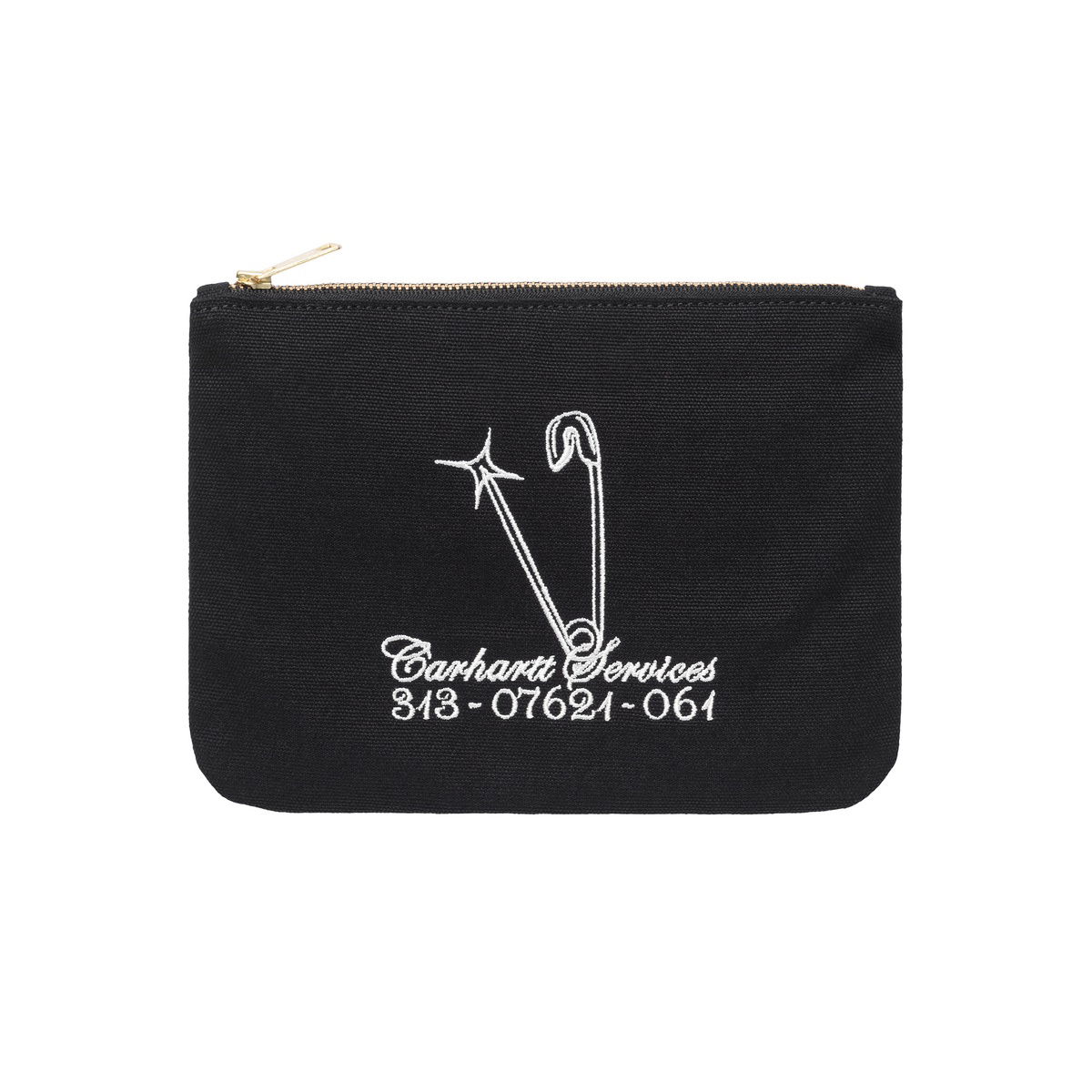Denarnica Carhartt WIP Canvas Graphic Zip Wallet Črna | I033096_25V_XX, 1