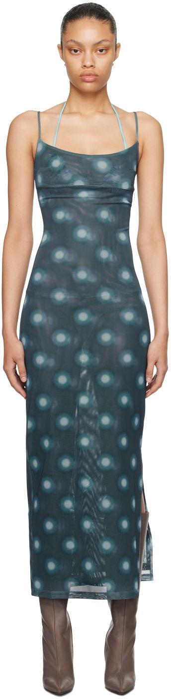 Obleke Miaou Miaou Thais Maxi Dress Modra | 5019PM1GRB