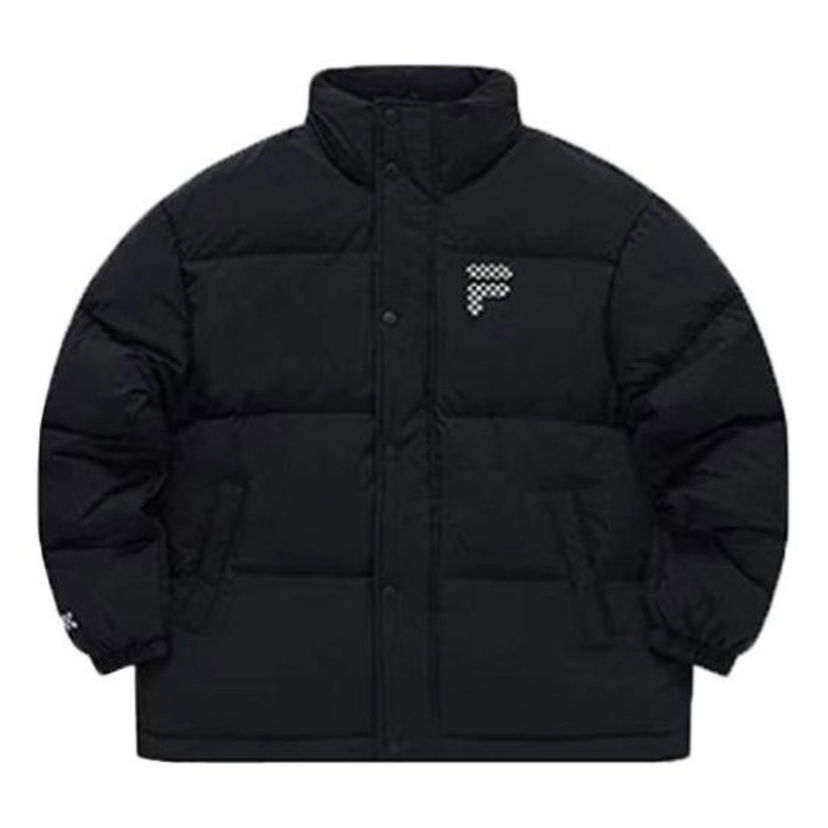 Puhovka FILA Fusion Logo Printed Down Jacket Črna | T11U343904F-BK
