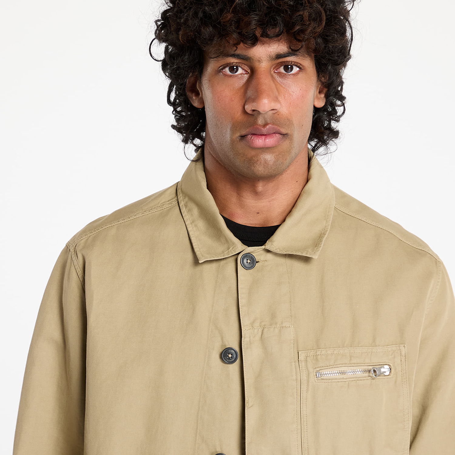 Jakna C.P. Company C.P. Company Cotton/Linen Overshirt Bež | 18CMOS200A006273G-305, 1