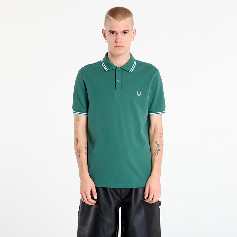 Polo majica Fred Perry Fred Perry Twin Tipped Shirt Zelena | M3600 Z59