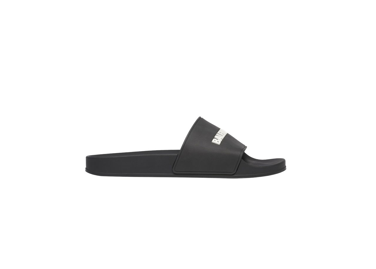 Superge in čevlji Balenciaga Pool Slide Black White Črna | 565826 W1S80 1006, 0