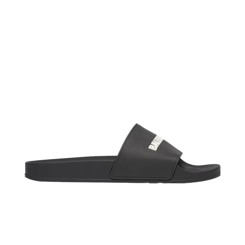 Superge in čevlji Balenciaga Pool Slide Black White Črna | 565826 W1S80 1006
